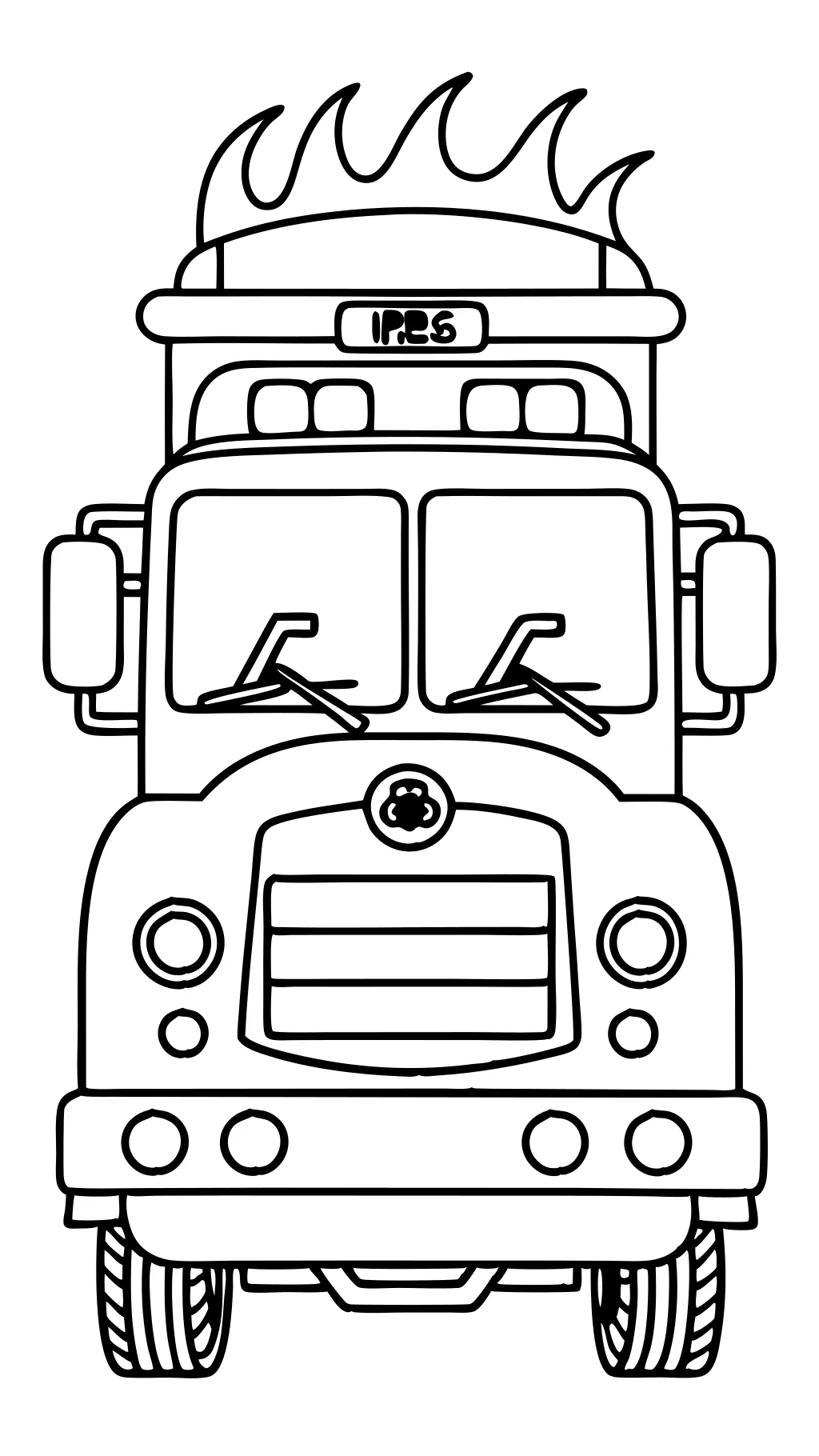 coloriages de camion-ciel